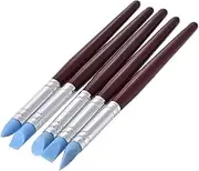 Daseeme 5pcs Rubber Tip Paint Brushes Clay Tools for Sculpture Pottery Color Shaping Blending Drawing Modeling Remove Fingerprints
