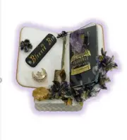Blessed Be Amethyst and Citrine display piece Healing Prosperity Spirituality