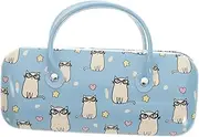 [SOESFOUFU] Elegant Pu Boys and Girls Eyeglass Box Folding Storage Case for Glasses Scratch-resistant