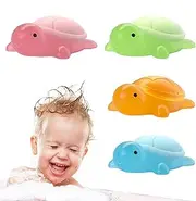 Natural Oil Soap, Turtle Shaped Kids Soap, Travel Friendly, Gentle Hand Cleanser, Organic Animal Shaped Purifier Moisturizing Bathing Bar for Boys and Girls, 4 Pieces