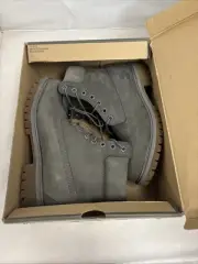Timberland 6 Inch Premium Dark Grey Mens Boot Waterproof Combat Size 7.5