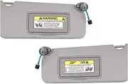 Sun Visor 2pcs Sun Visor W/Light Mirror 83280TA5A51ZA, for Accord 2008-2017 Interior Parts Sun Visors Automobiles Parts Accessories Car Visor
