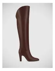 [Wittner] Riot Leather Over The Knee Boot in Chocolate