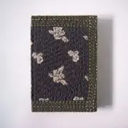 Print Fresh Floral Stitched Fabric Hardcover Deckled Edge Journal 6.75" x 9.75"
