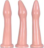 Anal plug anal dilator anal trainer P-spot massage toy, sphincter, elastic with suction cup, sex toy for women couples(Flesh)