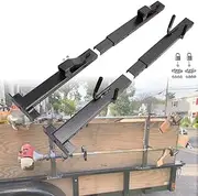 NIXFACE Locking 2 Place Trimmer Rack Trim line Holder for Open Landscape Trailers Racks W/Lock (2)