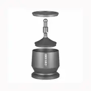 58mm Blind Shaker Espresso Coffee Powder Receiver Container Fits 58mm Portafilters,Grey DR5502
