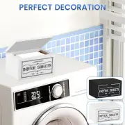 Softener Sheets Dispenser Wooden Dryer Sheet Holder With Lid Dustproof◎-