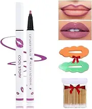 Longwear Liquid Lip Liner,Liquid Lip Liner Pen,2-In-1 Waterproof Lipstick Lip Liner,Waterproof Quick-Drying Long-Lasting Matte Liquid Lipstick,Lip Gloss For Women (8#, Pack of 1)