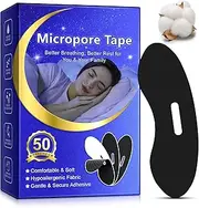 Micropore Tape (50 Pcs), Mouth Tape for Sleeping, Pain Free Removal, Latex Free & Gentle On Skin, for Men & Women