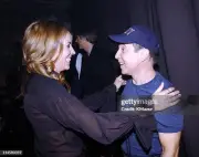 Sheryl Crow and Paul Simon backstage at the live broadcast of "Ame- Old Photo 1