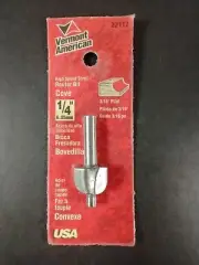 Vermont American 22117 1/4" High Speed Steel Cover Router Bit NEW