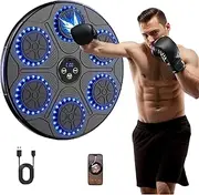 OUNAN Music Boxing Machine Home Wall Mount Music Boxer, Electronic Smart Focus Agility Training Digital Boxing Wall Target Punching Pads Suitable for Kids and Adults