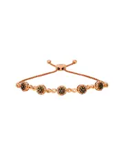 Le Vian Chocolate Diamonds 14K Rose Gold 0.90 ct. tw. Diamond Bolo Bracelet