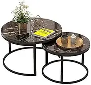 Modern Round Tempered Glass Nesting Tables, Metal Frame Coffee Tables, Living Room Table Setsniture/a Feito na China Comfortable Anniversary