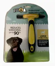 Dog Shedding Fur Comb Rake Fifi & Bo Large Pet Care Yellow