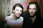 Nightclub owner Larry Bloch Walter Durkacz at their club Wetlands - Old Photo