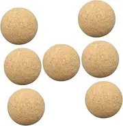 MOLUCKFU 7pcs Cork Foosball Table Balls Mini Sports Balls for Table Football Game Easy Installation Wine Cork Stoppers for Quick Setup Soccer Accessories