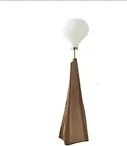 Modern Resin Floor Lamp Living Room Design Decorative Floor Lamp Simple Bedroom Art Lamp (Without Light Source) Standing Light(Brown)