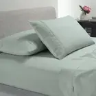 Bianca Heston 300TC Cotton King Single Bed Sage Pillowcase/Flat/Fitted Sheets