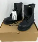 Altama Army Navy Steel Toe Black Safety Boots 8” E01950A Men's 5R Cage 9U907