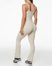Core Unitard Flare - Oatmeal
