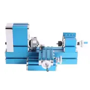 Mini Metal Lathe Machine DIY Tool Benchtop Wood Lathe Woodworking for Hobby S...