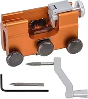 Portable Chainsaw Sharpening Jig, Hand Crank Chain Sharpener, Pawls Ensure Accurate and Repeatable Tooth Positioning, Made of Tungsten Steel Grains and Alloy Materials(Yellow)
