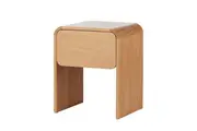 Amalfi Oslo Bedside Table with Drawer Wooden Nightstand Storage Side Table