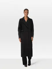 Black Wool Maxi Coat