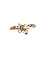 Pasquale Bruni 18K Rose Gold Giardini Segreti Diamond Small Flower Bangle Bracelet