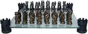 Nemesis Now - Kingdom Of The Dragon Chess Set - 43cm Bronze - 2 Players - Age 10+