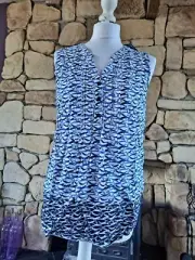 Maine Fish Border Print Top Size 10 BNWT RRP £22