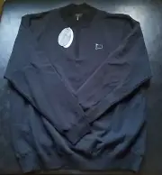 NWT MEN'S GREG NORMAN 1/4 ZIP SWEATER, SIZE: 2XL, COLOR: BLACK (N15)