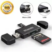 Card Reader USB 3.0 Type C Micro SD TF OTG Smart Memory Adapter Laptop Computer