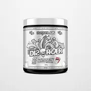 Faction Labs Disorder Original Pre Workout Powder, White Snow, Sugar Free Caffeinated Gym Supplement, 25 Serves, 225g