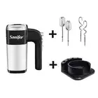 Food Mixer Electric Cuisine Kitchen Blender with Dough Hooks Chrome Egg Beater H