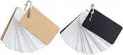KICHOUSE Portable Ring Notes Pads 6 Pack Blank Flash Cards Ring Binder Notepads for School Easy to Refill