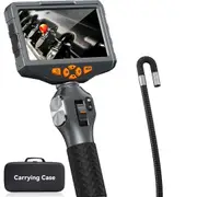 Articulating Borescope,Teslong 5-Inch IPS Endoscope Inspection Camera with Two-Way Articulation Head, 0.33Inch Automotive Mechanic Fiber Optic Scope