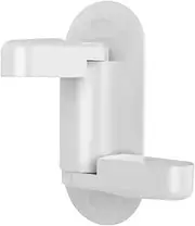 2 Pack Door Lever Lock Child Proof White,No-Drill Baby Proofing Lock for Doors and Handles,3M Adhesive,Easy to Use,Ideal for Doors, Cabinets, and Windows