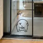 【INS北歐風貼紙】【英文字母】INS可愛豬兒童房寵物客廳背景裝飾貼 廚房玻璃門窗戶防撞牆貼紙