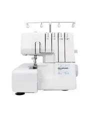 Serger Overlock Sewing Machine with 1300 Stitches Per Min 2/3/4 Thread Adjust...