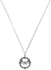 [FUNGTN] Necklace Merchandise Movie Pendant Decorations Necklace for Party Birthday Rotating Letter W Necklace M Necklace Decorations Favors for Cosplay Girls Women