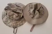 (2) Rothco 5829 Boonie Hats - Desert Digital Camouflage - Khaki - NEW - 7 1/4