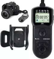 Timer Remote Control With Clip Holder For Canon EOS R M6 II 90D 80D 77D RS-60E3