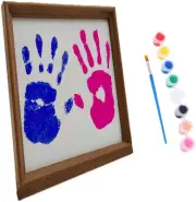 Changyeah Handprint Kit,Diy Art Print Keepsake Frame,With 8 Pcs Pigment,1 Pcs...