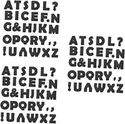 STOBOK 3sets Bulletin Board Paper Letters Bulletin Board Outdoor Letters for Signs Letterboard Signs Classroom Decorations Paper Black 150pcs*3