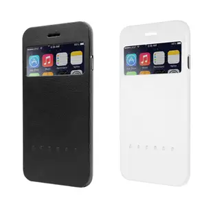 Ozaki O!coat Hel-ooo iPhone 6 Plus ( 5.5 ＂) 可視智能側翻保護殼-白色