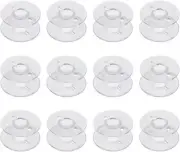 12pcs Clear Plastic Sewing Machine Bobbins for Singer Brother Janome Toyota