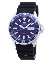 Orient Mako III RA-AA0006L19B Blue Dial Rubber Strap Automatic 200M Mens Watch